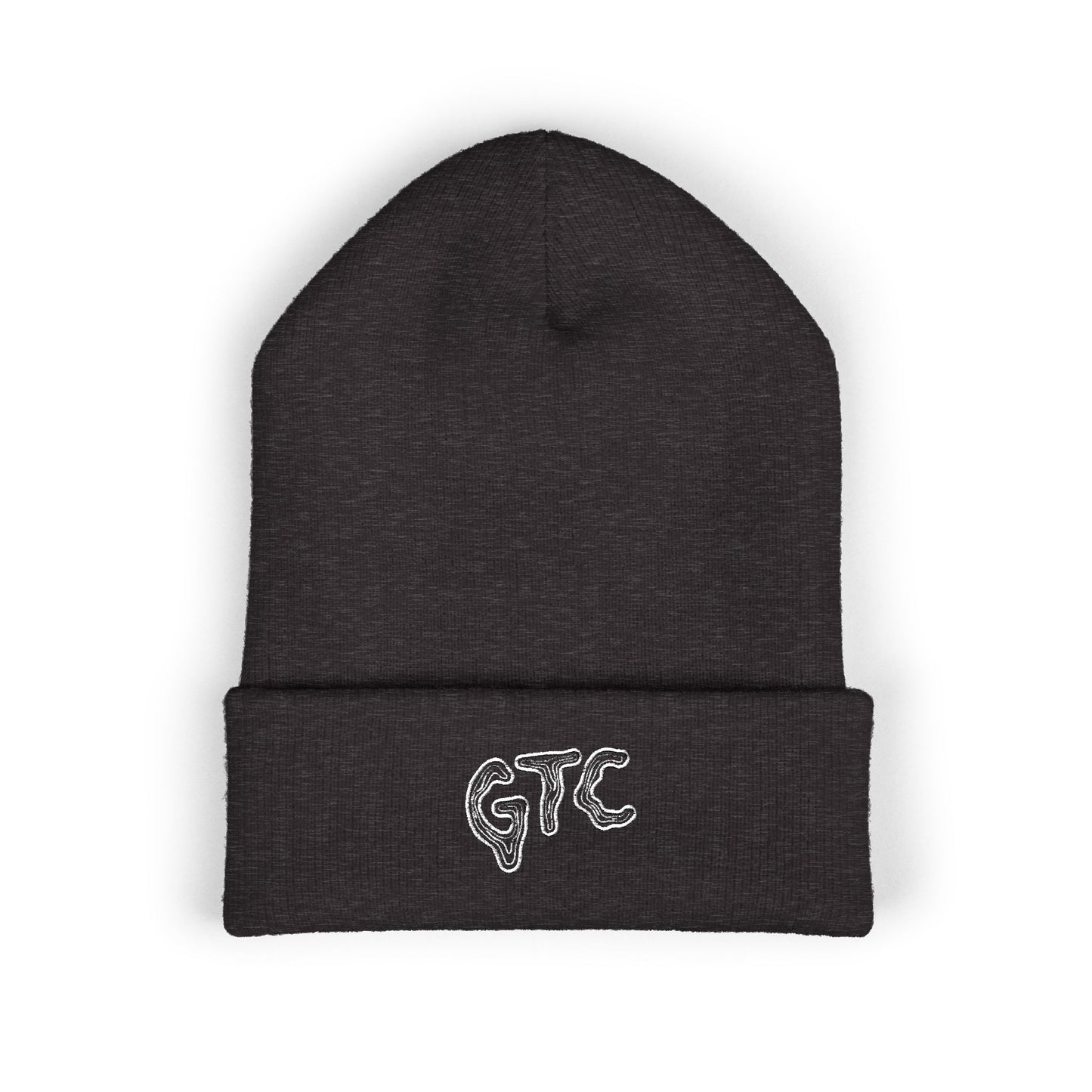 Grey beanie with 'GTC' logo