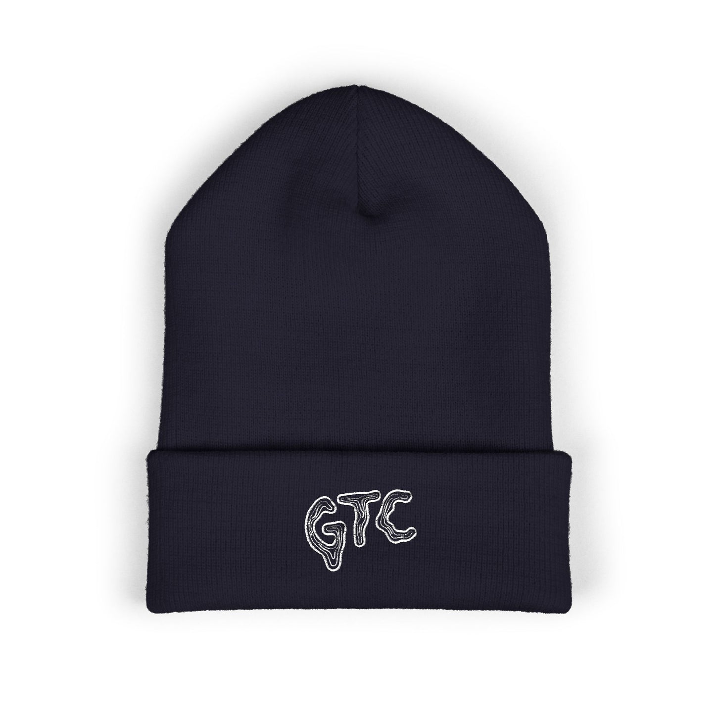 Black beanie with 'GTC' embroidery