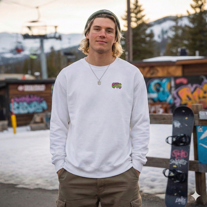 Shred Til Dead | Neon Drip Graphic Crewneck